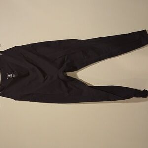 BuffBunny Collection Black Cropped 26” High Waist Leggings Size Large Pockets